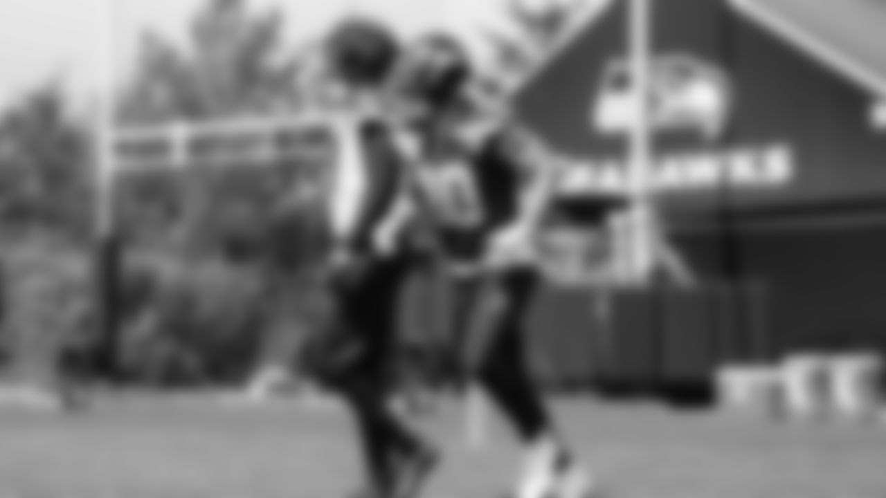 Seahawks wide receiver Cooper Kupp (10) practiced on August 19, 2025 at the Virginia Mason Athletic Center.
