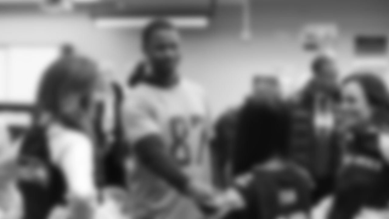 The Seahawks visited BELONG Partners at McKnight Middle School in Renton, WA. as part of the grant announcement on December 10, 2025.