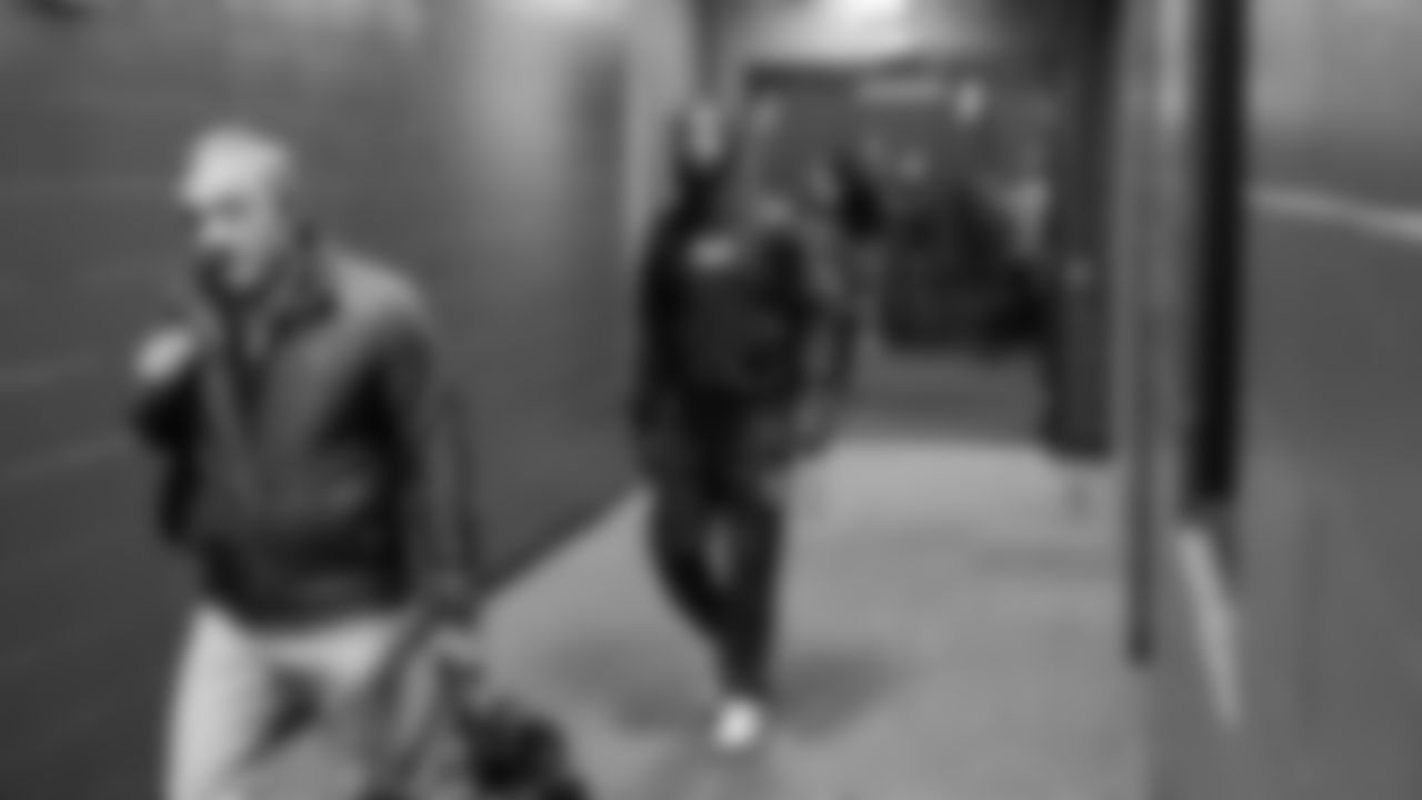 Seahawks cornerback Derion Kendrick (1) arrived at Northwest Stadium for the Sunday Night Football matchup at the Washington Commanders in Week 9.