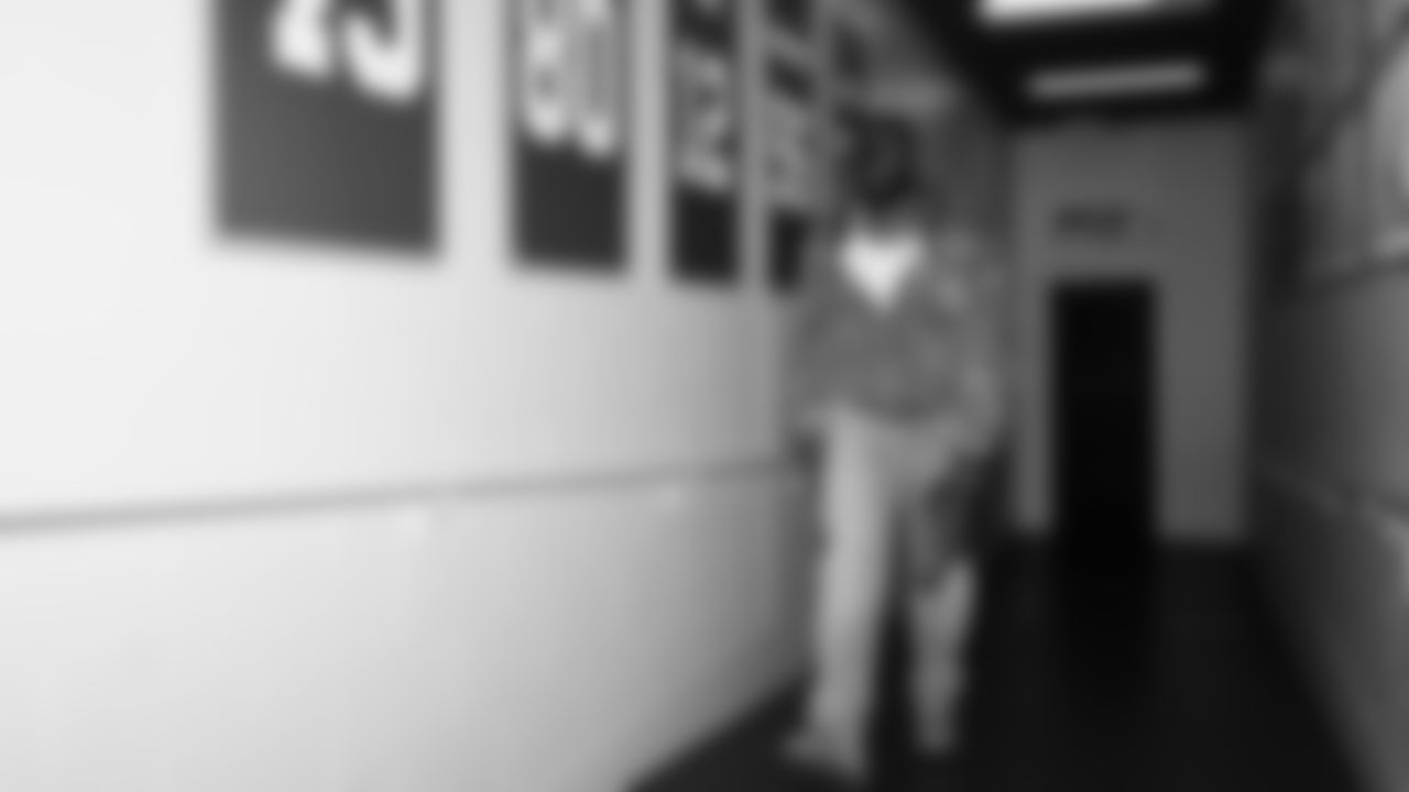 Seahawks wide receiver Dareke Young (83) arrived at Lumen Field for the Week 15 matchup vs. the Indianapolis Colts.