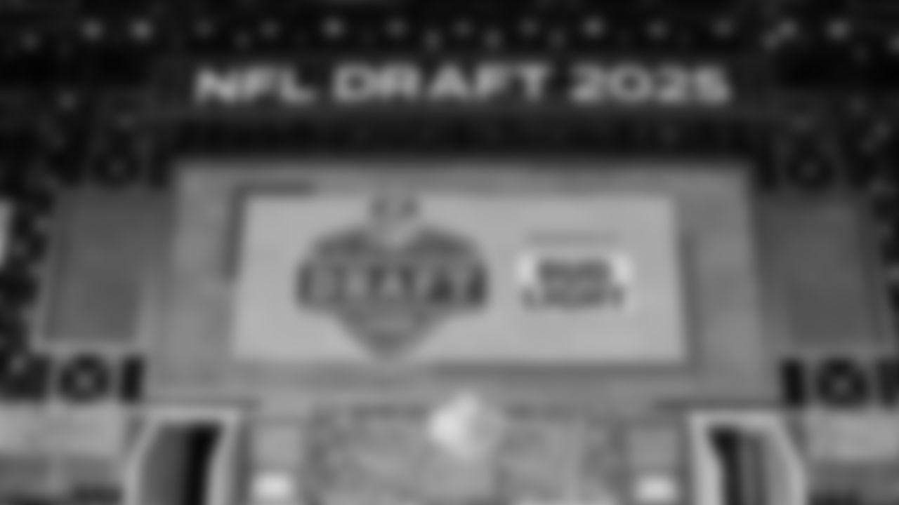 A general view of the draft stage during the 2025 NFL Draft on Thursday, April 24, 2025 in Green Bay, Wisconsin. (Perry Knotts/NFL)