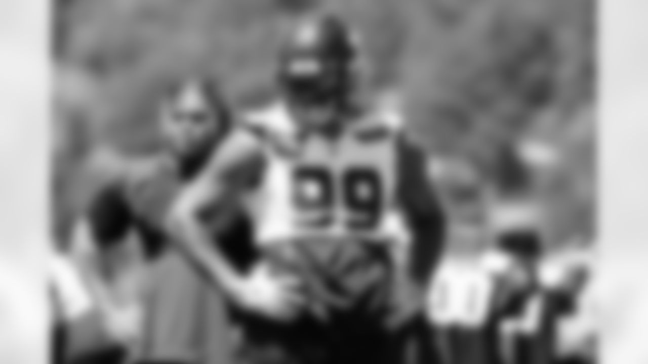Seahawks defensive end Leonard Williams (99) participated in the Seahawks 2025 offseason workout program.