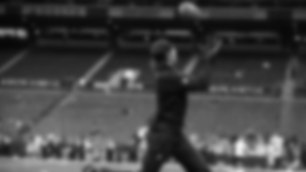 Seahawks wide receiver Jake Bobo (19) during pregame warmups at Lumen Field for the Week 7 matchup vs. Houston Texans on Monday Night Football.