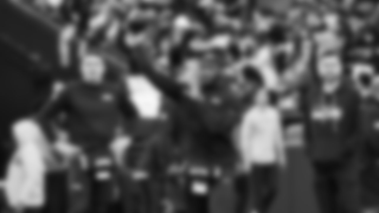 Seahawks quarterback Jalen Milroe (6) warms up at Lumen Field for the NFC divisional round game vs. the San Francisco 49ers on January 17, 2026.