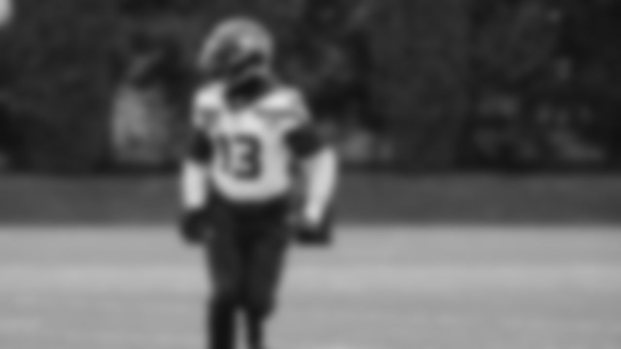 Seahawks linebacker Ernest Jones IV (13) practiced on Thursday, January 29, 2026 at the Virginia Mason Athletic Center.