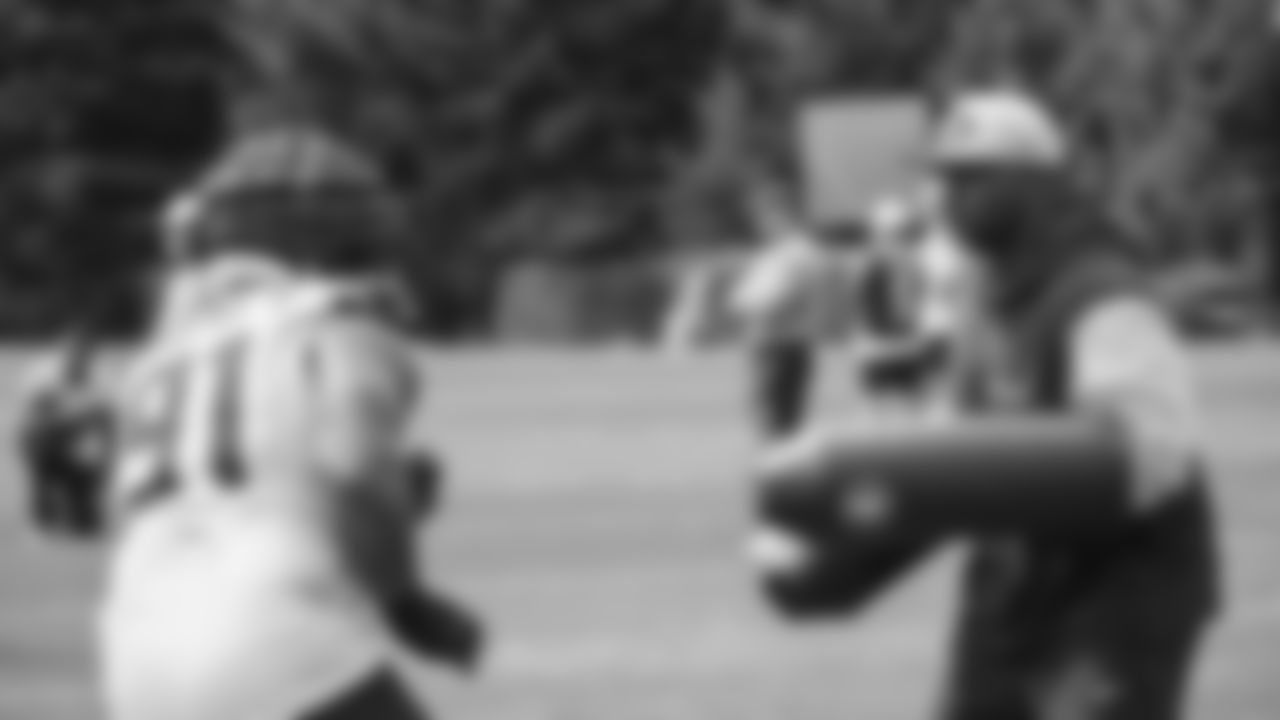 Seahawks defensive tackle Byron Murphy II (91) practiced on August 13, 2025 at the Virginia Mason Athletic Center.