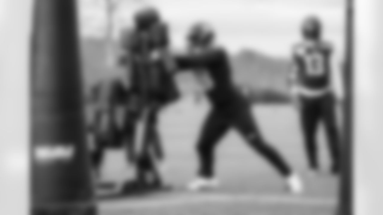 Seahawks linebacker Josh Ross (18) practiced at the Virginia Mason Athletic Center on Thursday, December 5, 2024.