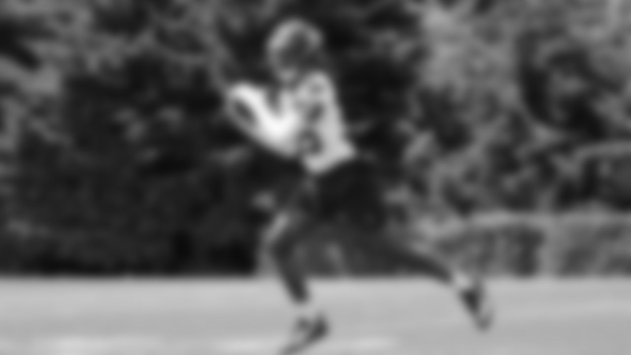 Seahawks wide receiver Montorie Foster Jr. (35) participated in a workout on day two of minicamp on Wednesday, June 11, 2025 at the Virginia Mason Athletic Center.