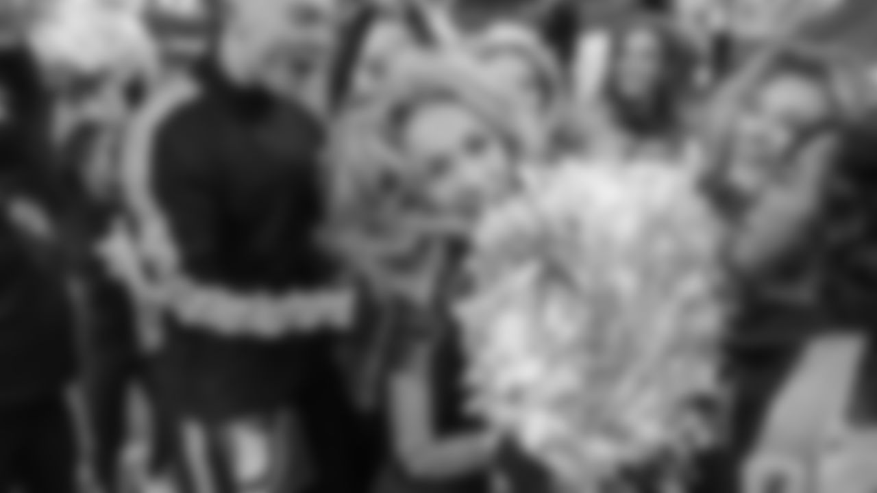 Lillian finding out she is the Dancer of the Day at pregame rehearsal.