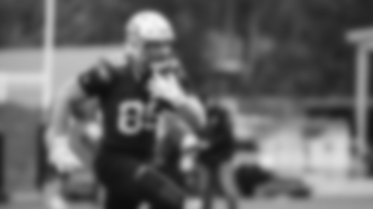 Seahawks tight end Nick Kallerup (89) practiced on Thursday, October 30, 2025 at the Virginia Mason Athletic Center.