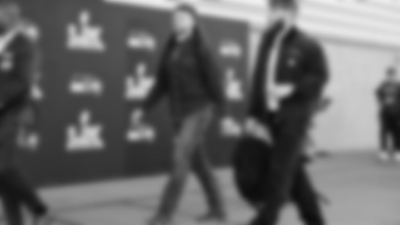 Seahawks fullback Brady Russell (38) arrived at Levi's Stadium for the Super Bowl LX matchup vs. the New England Patriots on Sunday, February 8, 2026.