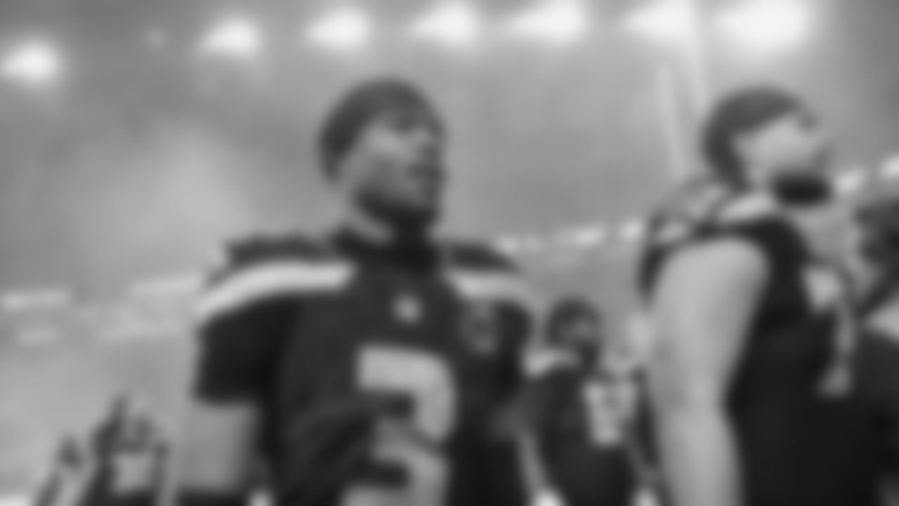 The Seahawks celebrated the 41-6 victory over the 49ers in the NFC Divisional Round game on January 17, 2026 at Lumen Field.