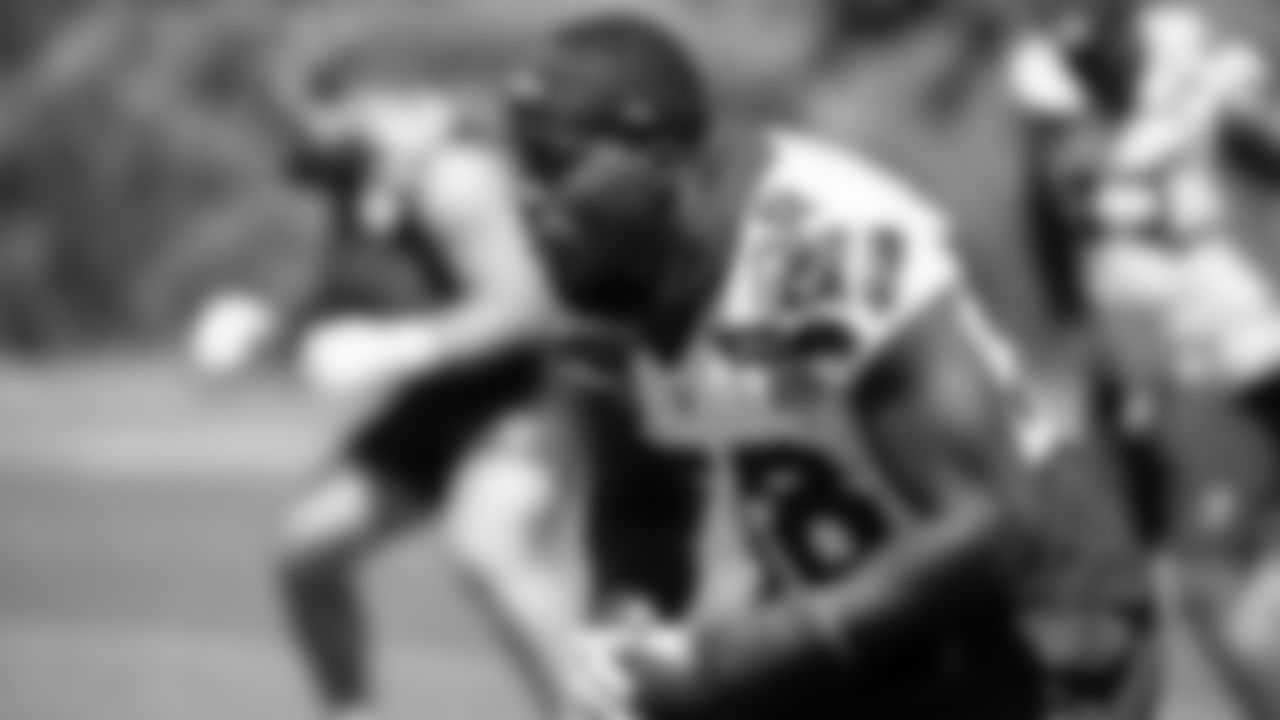Seahawks linebacker Derick Hall (58) participated in a workout on day one of OTAs on Tuesday, May 27, 2025 at the Virginia Mason Athletic Center.