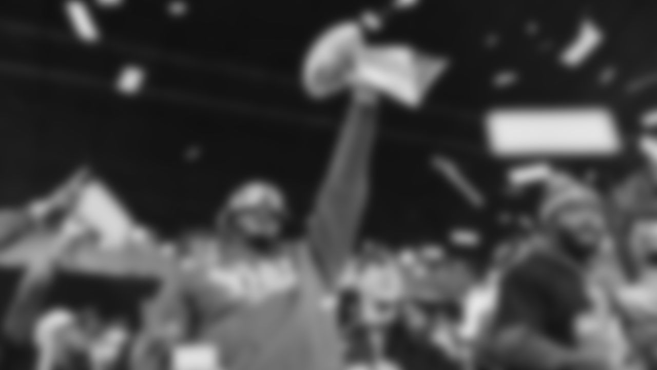 The Seahawks hosted a trophy celebration at Lumen Field on Wednesday, February 11, 2026 in honor of their world championship.