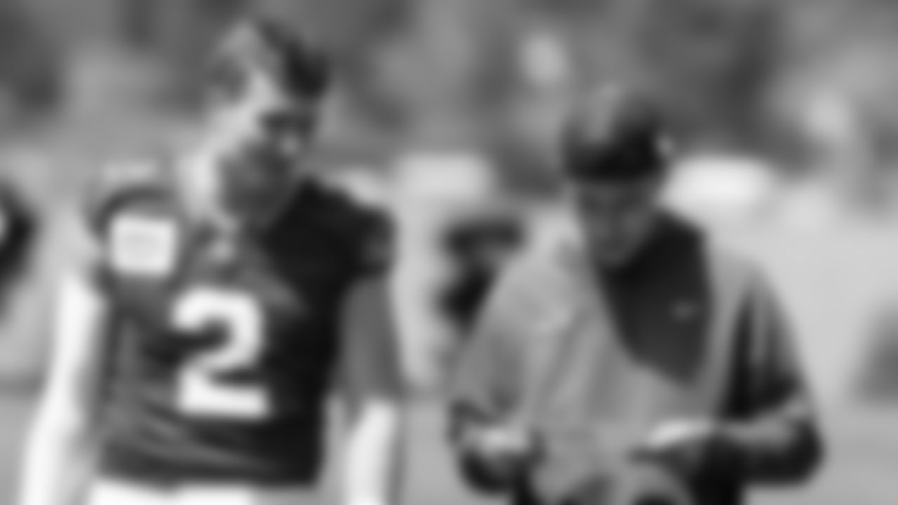 Seahawks quarterback Drew Lock (2) participated in a workout on day one of OTAs on Tuesday, May 27, 2025 at the Virginia Mason Athletic Center.