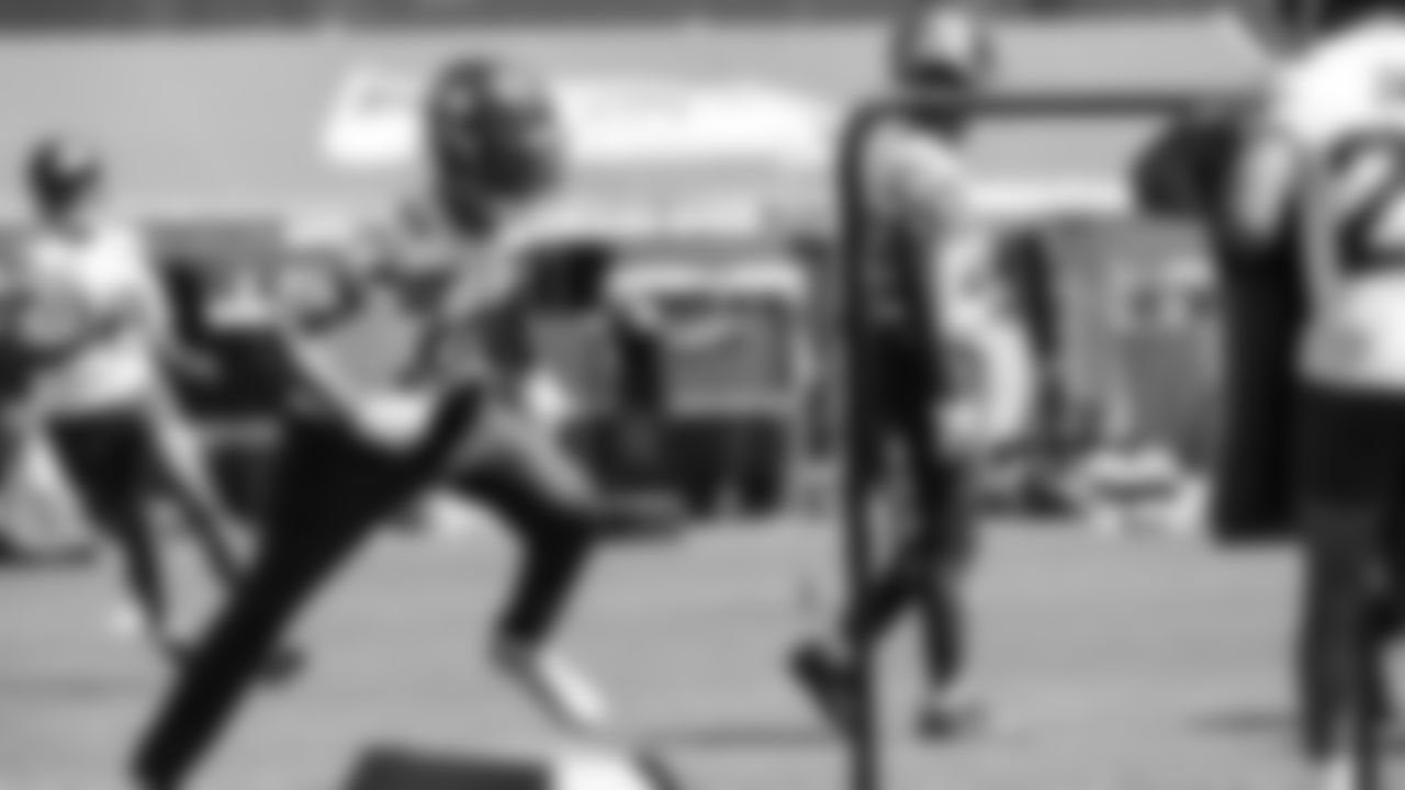 Seahawks cornerback Zy Alexander (17) participated in a workout on day three of OTAs on Friday, May 30, 2025 at the Virginia Mason Athletic Center.