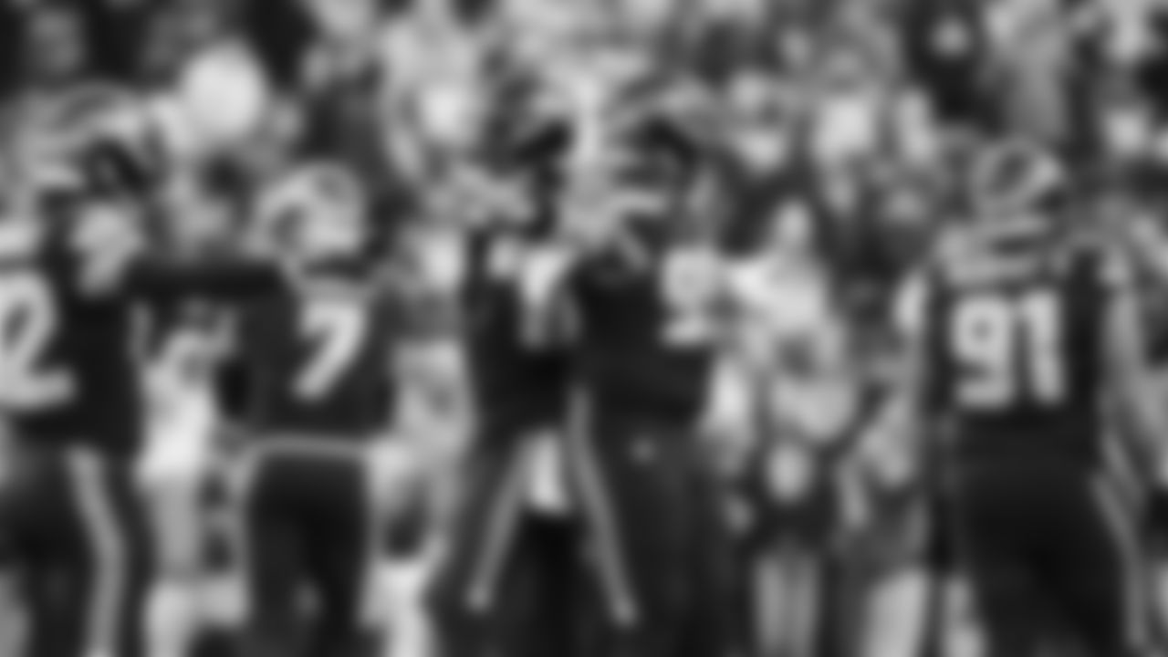 Seahawks defensive end Leonard Williams (99) warms up at Lumen Field for the NFC Championship game vs. the Los Angeles Rams on Sunday, January 25, 2026.