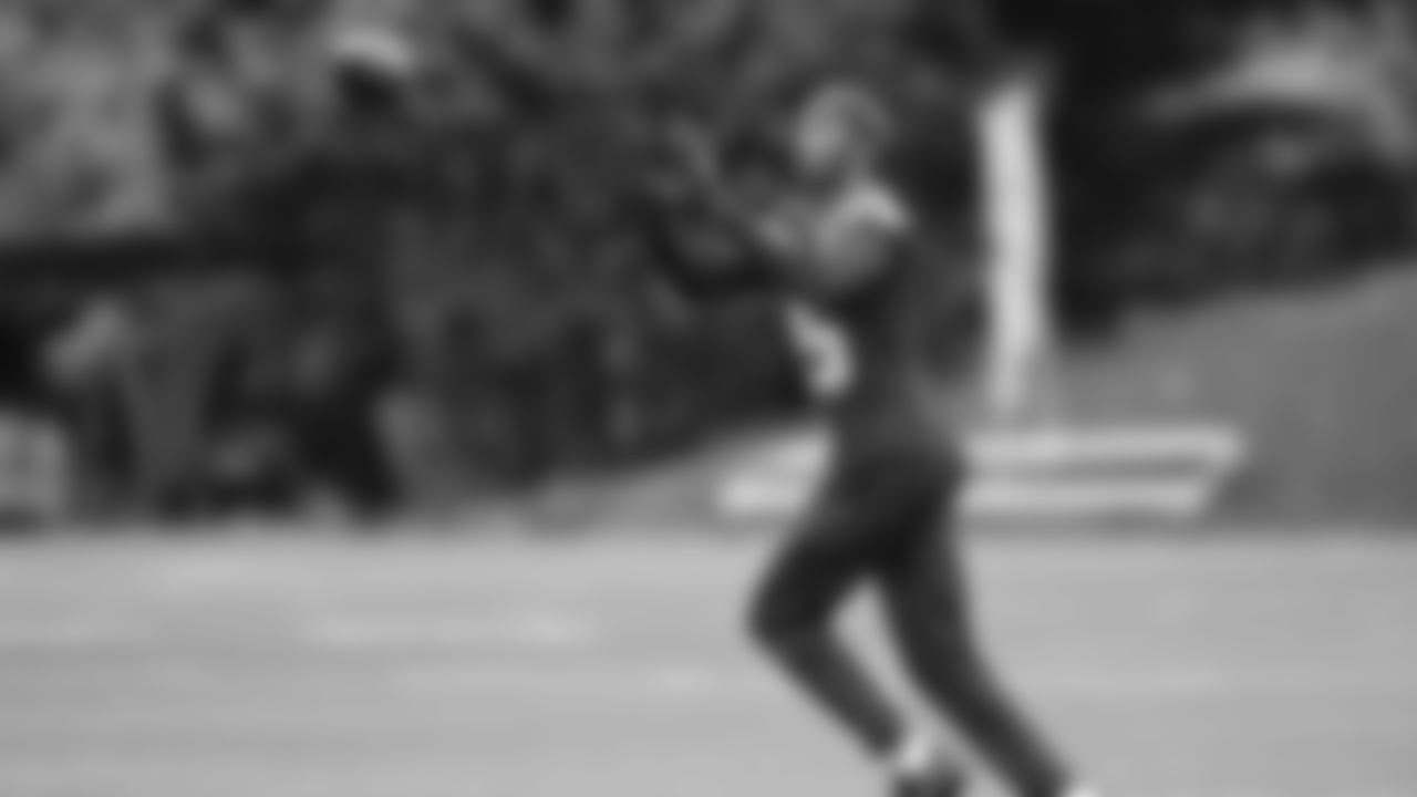 Wide receiver Tory Horton (15) practiced on day two of rookie minicamp on May 3, 2025 at the Virginia Mason Athletic Center.