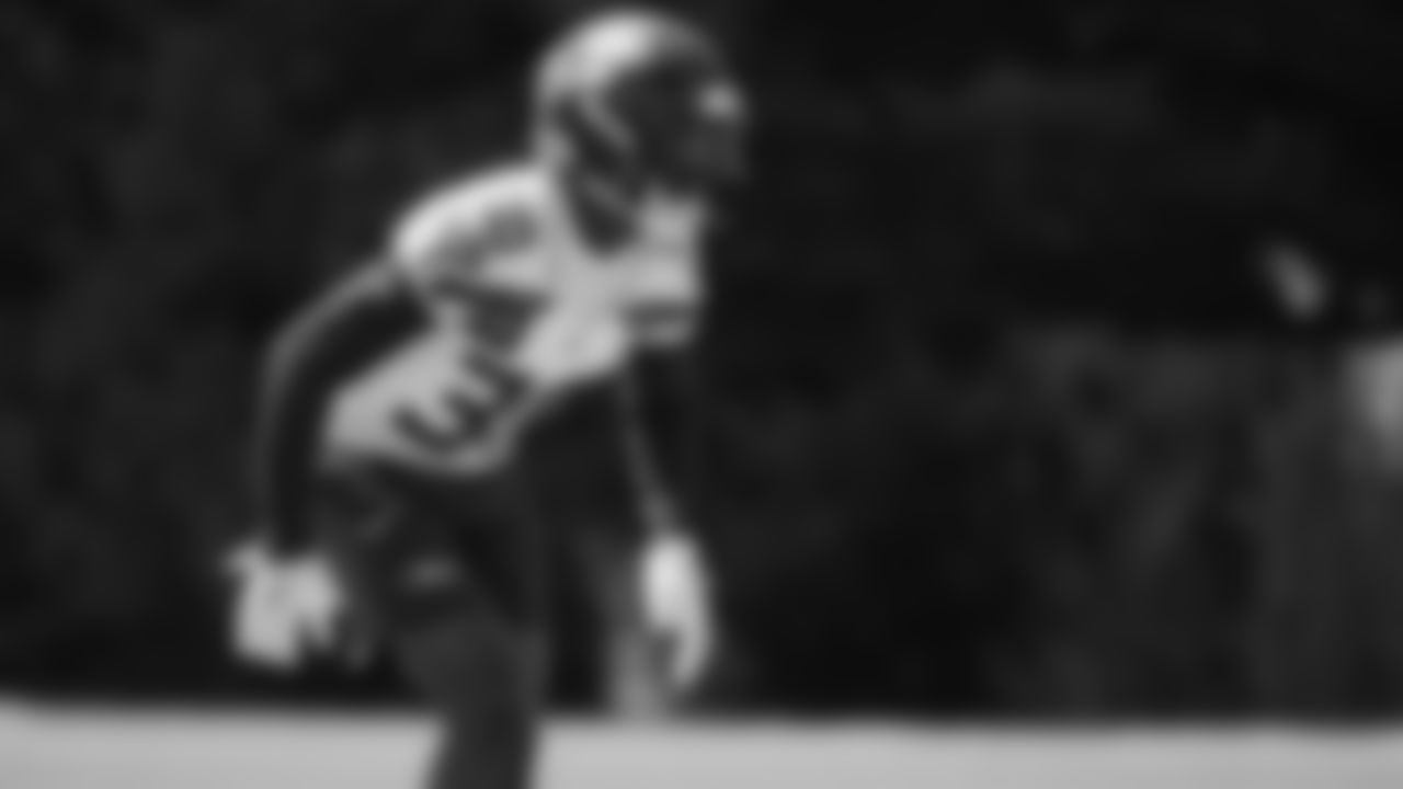 Seahawks safety AJ Finley (30) practiced on day two of training camp on July 24, 2025 at the Virginia Mason Athletic Center.