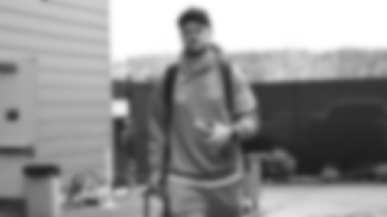 Seahawks quarterback Sam Darnold (14) departed the Virginia Mason Athletic Center on Sunday, February 1, 2026.