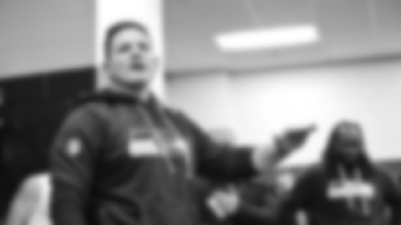 The Seahawks celebrated the 27-10 win vs. the Carolina Panthers at Bank of America Stadium.