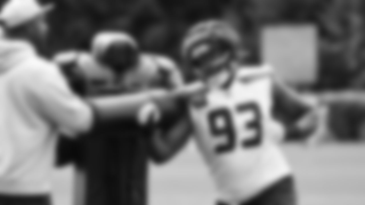 Seahawks defensive tackle Anthony Campbell (93) practiced on August 19, 2025 at the Virginia Mason Athletic Center.