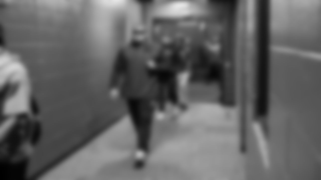 Seahawks nose tackle Brandon Pili (95) arrived at Northwest Stadium for the Sunday Night Football matchup at the Washington Commanders in Week 9.