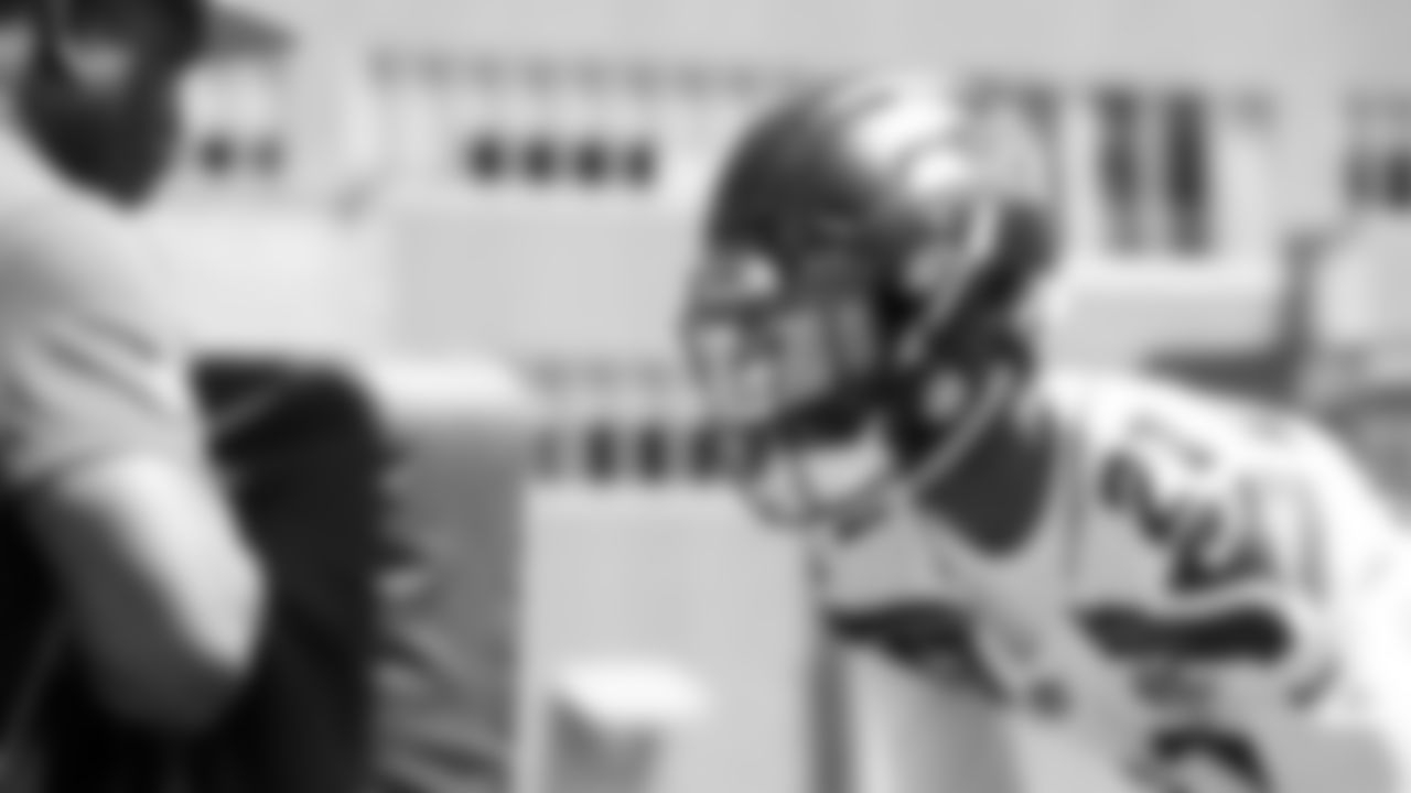Seahawks cornerback Devon Witherspoon (21) participated in a workout on day one of minicamp on Tuesday, June 10, 2025 at the Virginia Mason Athletic Center.