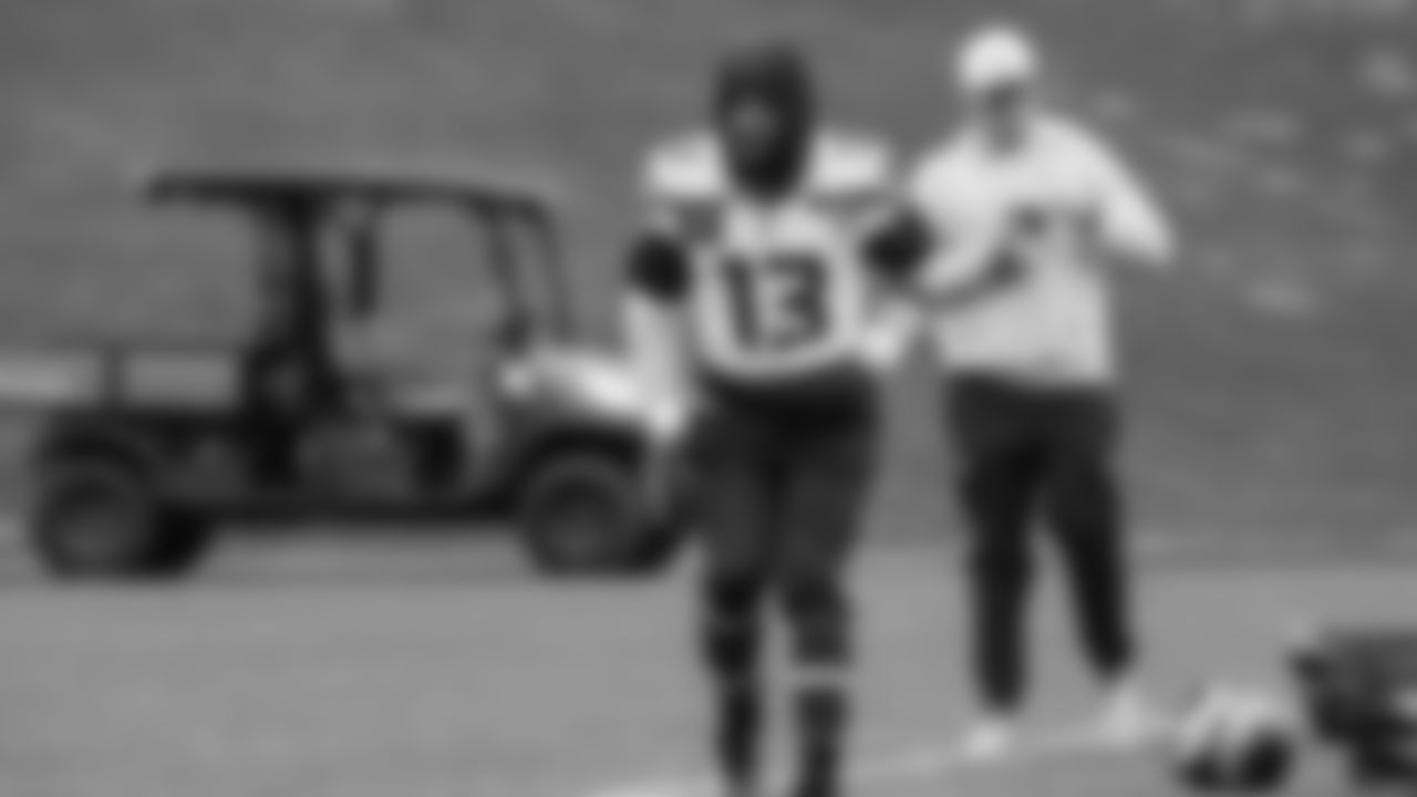 Seahawks linebacker Ernest Jones IV (13) practiced on Thursday, January 15, 2026 at the Virginia Mason Athletic Center.