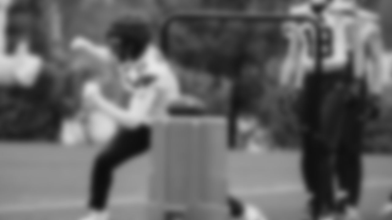 Seahawks wide receiver Jimmy Holiday (17) practiced on Thursday, December 4, 2025 at the Virginia Mason Athletic Center.