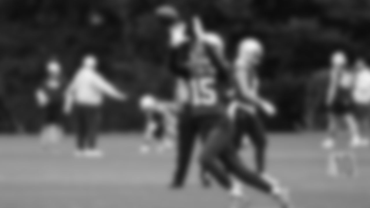 Seahawks wide receiver Tory Horton (15) practiced on Thursday, October 30, 2025 at the Virginia Mason Athletic Center.