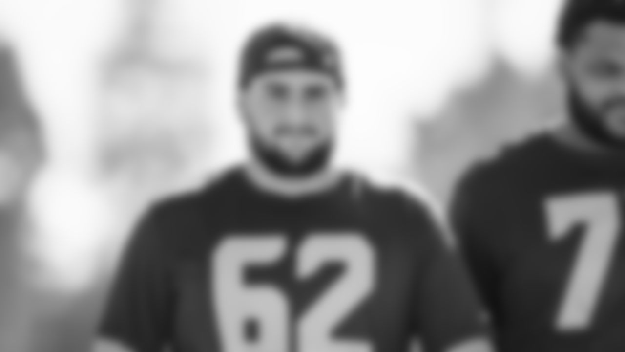 Seahawks center Federico Maranges (62) practiced on Wednesday, February 4, 2026 in San Jose, California.