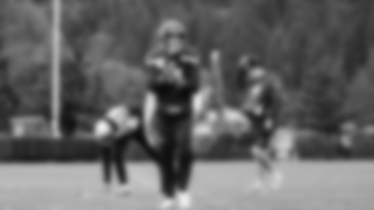 Seahawks punter Michael Dickson (4) practiced on Wednesday, December 3, 2025 at the Virginia Mason Athletic Center.