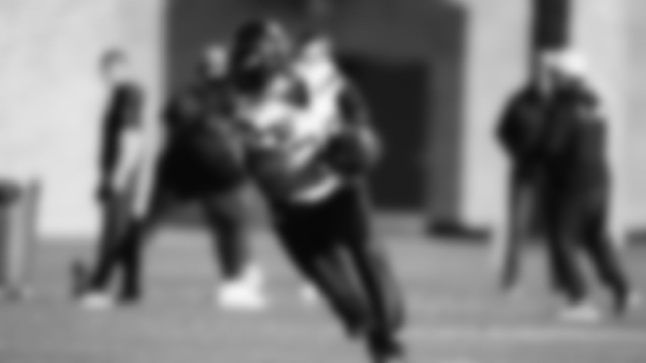 Seahawks running back Cam Akers (30) practiced on Wednesday, December 31, 2025 at the Virginia Mason Athletic Center.