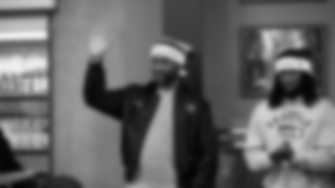 Seahawks Legends hosted a holiday event at the Virginia Mason Athletic Center on December 10, 2025.