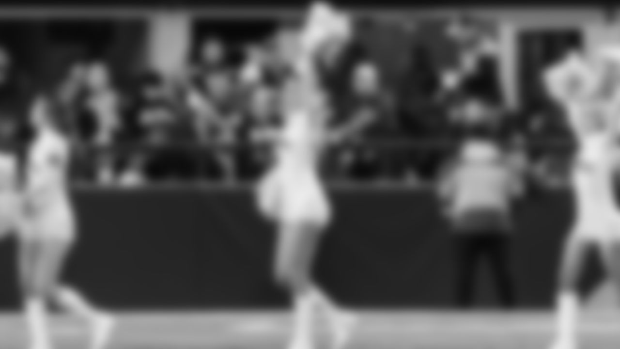 Seahawks dancers on week 7 vs. the Houston Texans on October 20, 2025.