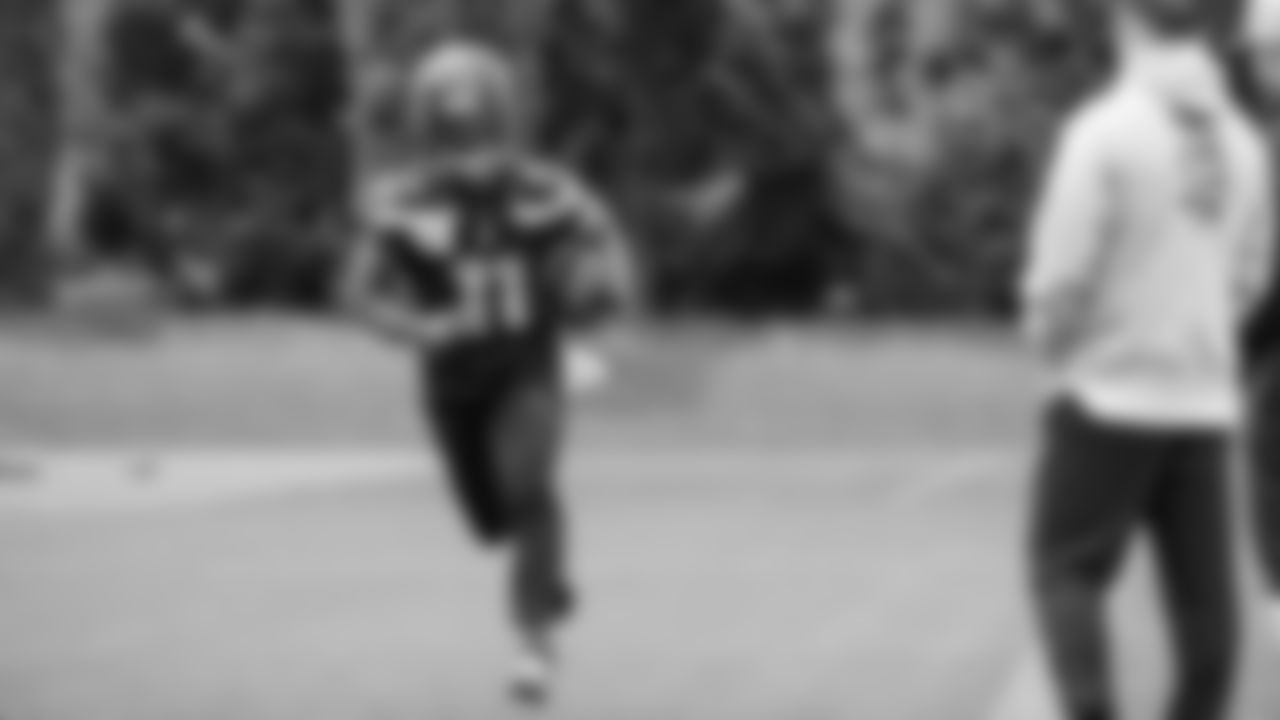 Seahawks wide receiver Jaxon Smith-Njigba (11) participated in a workout on day five of OTAs on Wednesday, June 4, 2025 at the Virginia Mason Athletic Center.