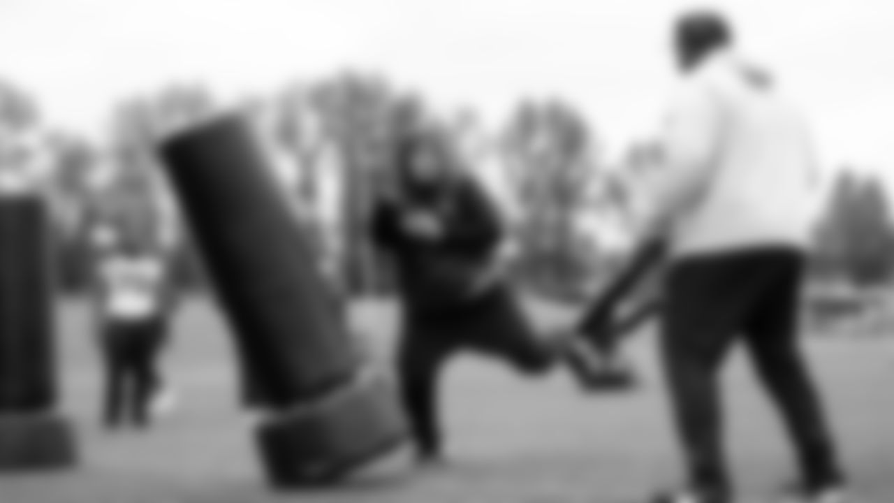 Seahawks nose tackle Brandon Pili (95) participated in a workout on May 15, 2025 at the Virginia Mason Athletic Center.