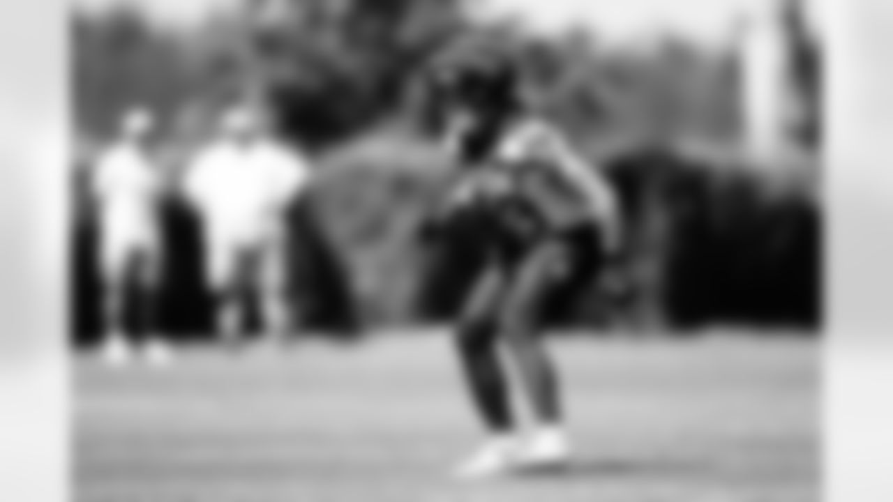 Seahawks safety Ty Okada (39) practiced on day two of training camp on July 24, 2025 at the Virginia Mason Athletic Center.