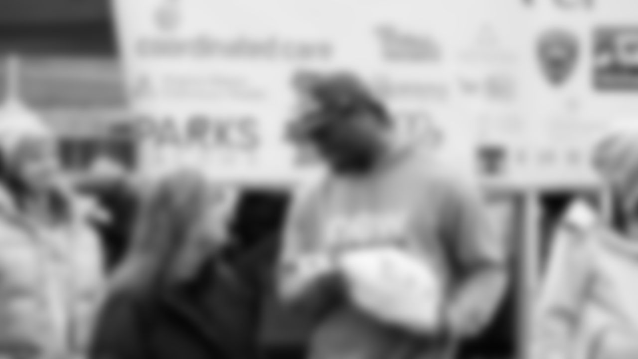 Seahawks Legend Marcus Trufant, quarterback Jalen Milroe, Blitz and the Seahawks Dancers participated in the Tacoma Police Department and Friends Thanksgiving Turkey Giveaway on November 18, 2025.