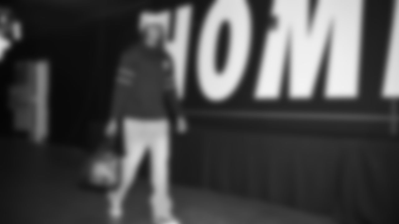 Seahawks wide receiver Tyrone Broden (85) arrived at Lumen Field for the Week 16 matchup vs. the L.A. Rams.