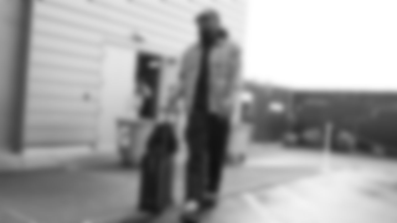 Seahawks defensive end DeMarcus Lawrence (0) departed the Virginia Mason Athletic Center on December 26, 2025.