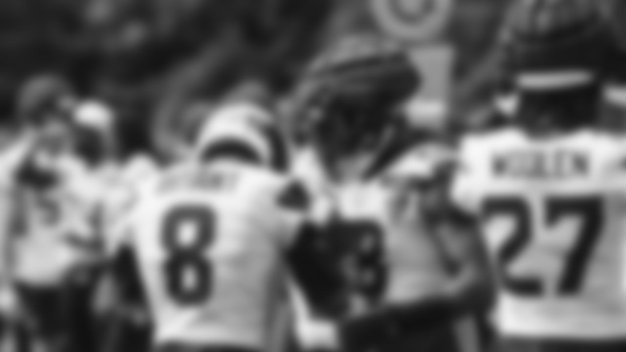 Seahawks safety Coby Bryant (8) and linebacker Derick Hall (58) practiced on August 5, 2025 at the Virginia Mason Athletic Center.