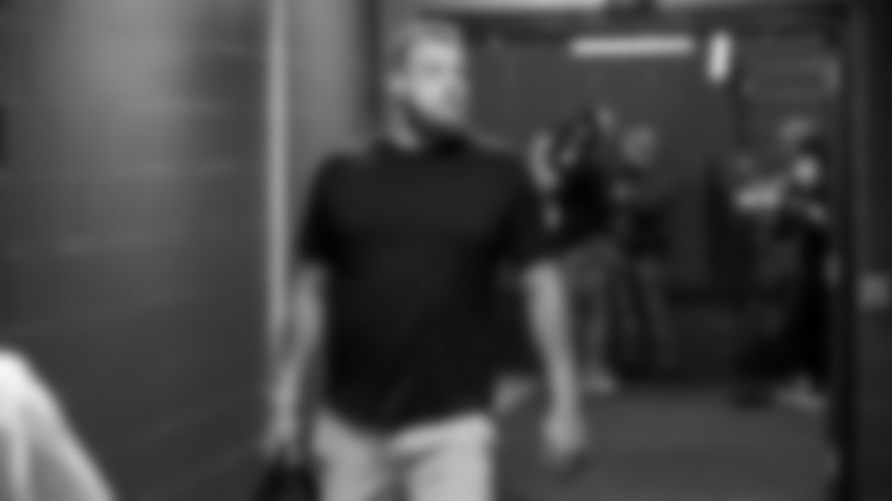 Seahawks center Jalen Sundell (61) arrived at Northwest Stadium for the Sunday Night Football matchup at the Washington Commanders in Week 9.