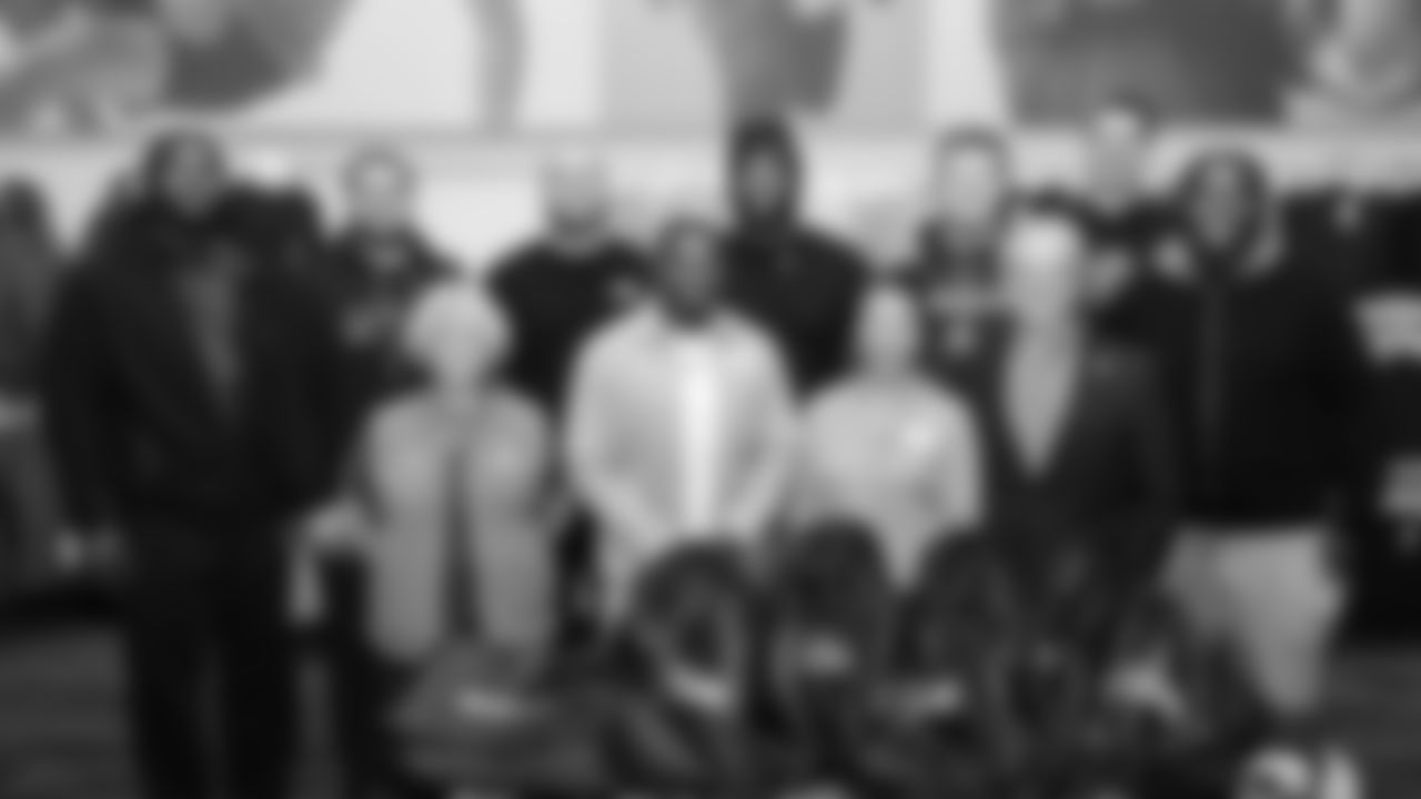 Seahawks offensive lineman Josh Jones was joined by fellow offensive linemen as they hosted a holiday shopping spree for kids from the Boys & Girls Club on December 9, 2025.