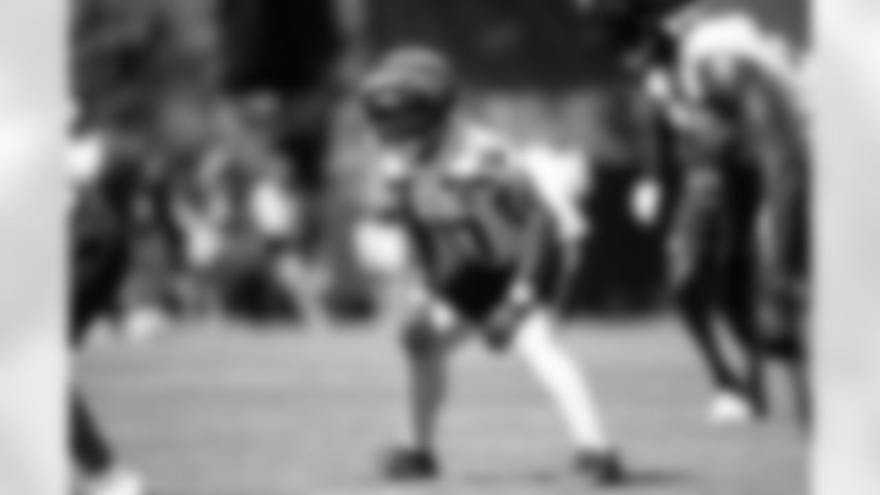 Seahawks linebacker Josh Ross (47) practiced on day two of training camp on July 24, 2025 at the Virginia Mason Athletic Center.