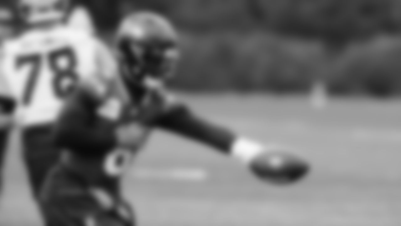 Seahawks quarterback Jalen Milroe (6) practiced on Wednesday, January 1, 2026 at the Virginia Mason Athletic Center.