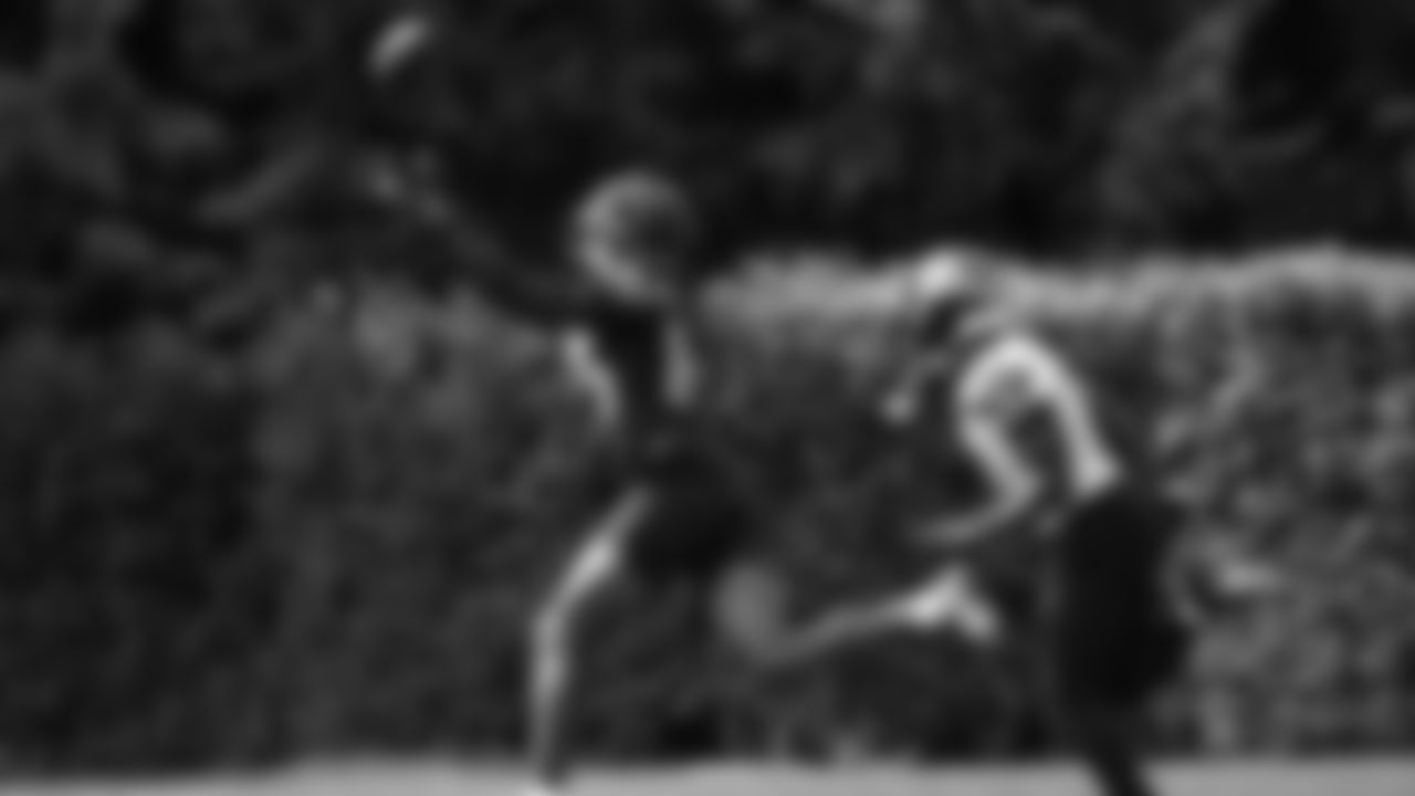 Seahawks wide receiver Tyrone Broden (85) practiced on August 19, 2025 at the Virginia Mason Athletic Center.