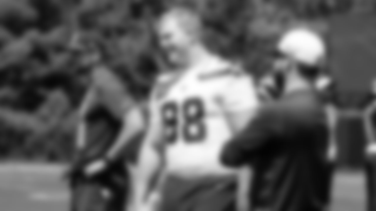 Seahawks defensive tackle Rylie Mills (98) participated in a workout on day four of OTAs on Monday, June 2, 2025 at the Virginia Mason Athletic Center.
