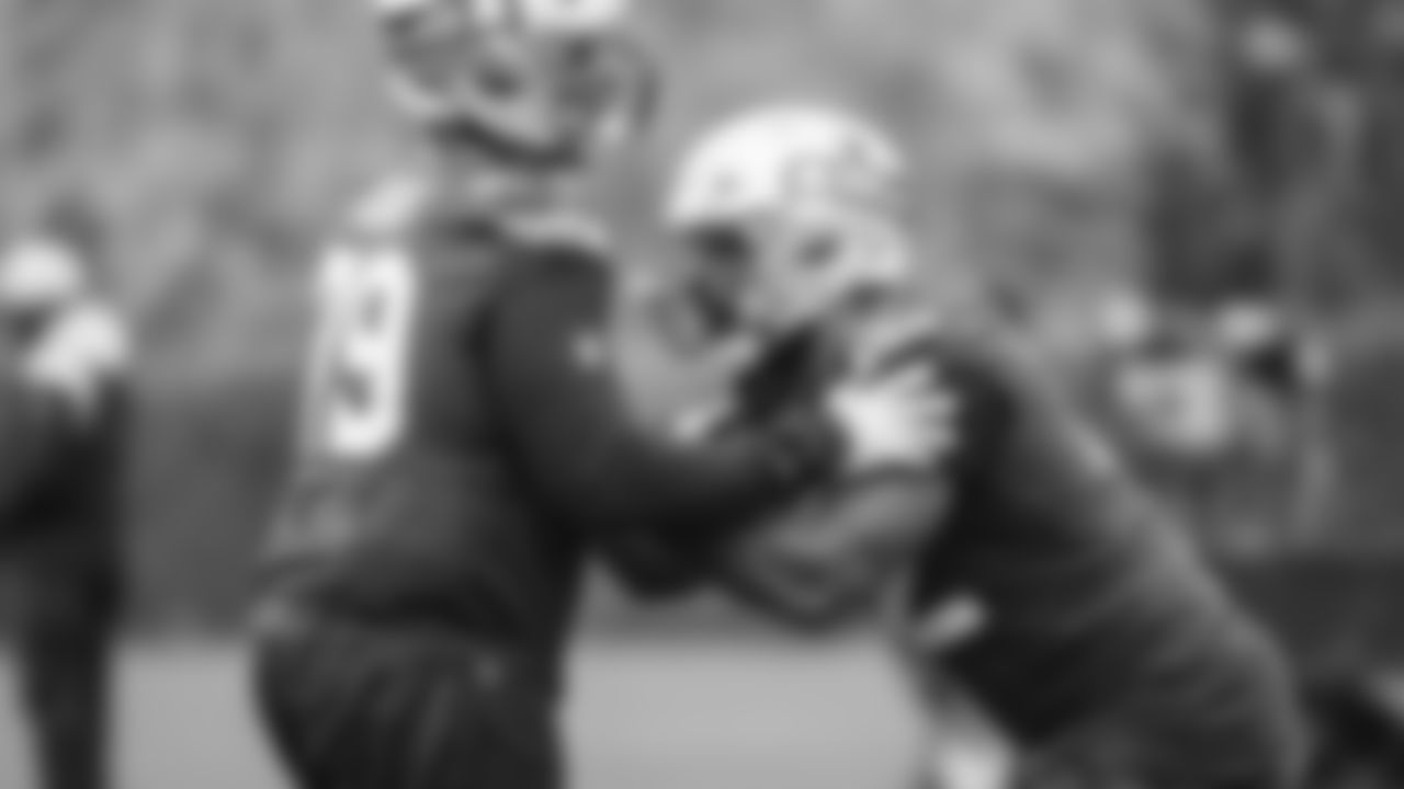 Seahawks tackle Abraham Lucas (72) practiced on Friday, October 31, 2025 at the Virginia Mason Athletic Center.